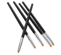SAFIGLE Pennelli per Laminazione Ciglia in Legno e Fibra Neri per Sollevamento e Applicazione Colla Set da 5 Strumento Sicuro Colore Casuale per Trucco Occhi