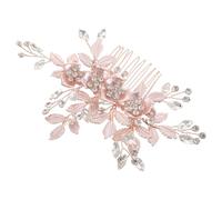 SAFIGLE Pettine Laterale per Chioma da Sposa in Metallo e Resina Design Vintage Elegante, Stile Classico Raffinato per Cerimonie al Chiuso, Fissaggio Sicuro e Integrazione Seamless