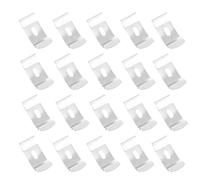 SAFIGLE Piastre Fisse per Tende Verticali 38mm Curtain Fixed Plates da 20 Pezzi in Metallo per Riparazione Fai da Te