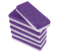 SAFIGLE Pietra Pomice per Rimozione Calli e Esfoliazione Piedi, Set 6 Pezzi Mini Portatile Impugnatura Massaggiante, Strumento Pedicure per Pelle Dura e Pelle Morta, Cura Piedi in Viaggio