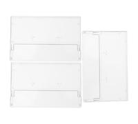 SAFIGLE Plastic Cassette Tape Case Trasparenti in ABS Set da 3 Contenitori Sottili e Leggeri per Proteggere Le Audiocassette