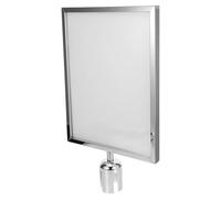 SAFIGLE Porta Cartello per Colonnina Segnaletica con Cintura Retrattile Supporto Versatile per Barriera Controllo Folla in Aeroporto e Luoghi Pubblici Design Semplice e Facile da