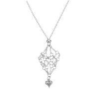 SAFIGLE Porta Cristallo in Lega Collana Gabbia Di Cristallo Accessorio Per Gioielli Ciondolo Vuoto Per Creare Collane Fai Da Te Inserisci Pietra Grezza e Personalizza