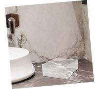 SAFIGLE Porta Tovaglioli in Acrilico Trasparente con Base Stabile Dispenser di Fazzoletti Versatile per Cucina Bar Ristorante e Ufficio Design Moderno ed Elegante