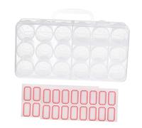 SAFIGLE Portabottiglie a Scomparti in Plastica Set Da 18 Contenitori Trasparenti Portatile Per Flaconi Medicinali Custodia Organizzatore Per Farmaci Da Viaggio e Uso Quotidiano