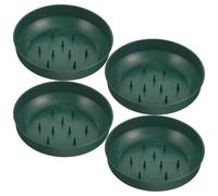 SAFIGLE Portafiori per Composizioni in Plastica 4 Pezzi, Vassoio Rotondo Porta Spugna Ventosa, Contenitore per Fiori Artificiali e Freschi, per Centrotavola e Addobbi Feste