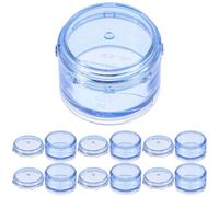 SAFIGLE portapillole portatile viaggio piccolo Conservazione dei medicinali domestici scomparti portapillole organizzatore di pillole rotondo Organizzatore di medicine Blu