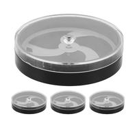 SAFIGLE Portautensili per la riparazione di orologi da 4 pezzi: scatola per viti per orologi da 5,1 cm/2 pollici - custodia portatile per riporre i movimenti meccanici