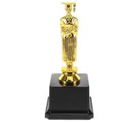 SAFIGLE Premio di Plastica Oro per Laurea Dottore, Piccola Statua Unica per Premi Scolastici e Uffici, Celebrazione Risultati Accademici Design Realistico Riutilizzabile