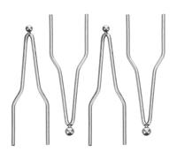 SAFIGLE Punte per Pirografo Legno Kit 4 Pezzi in Metallo Compatibili Lh30-Lh100 per Incisione Manuale e Professionale Strumenti per Pirografia e Artigianato