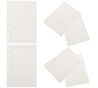 SAFIGLE Ricarica per Agenda Settimanale e Mensile A6 Non Datata Inserti a Fogli Mobili Perforati 6 Fori per Planner e Quaderni Pagine di Ricarica Compatte per Gestione Efficiente e Uso