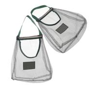SAFIGLE Sacchetti Rete per Verdure e Aglio da Cucina in Poliestere Resistente e Traspirante, 2 Pezzi, la Conservazione Domestica di Frutta e Verdura