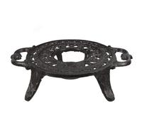 SAFIGLE Scalda Teiera in Ghisa con Treppiede Robusto e Portacandele Decorativo, Supporto Sicuro per Tè, Caffè e Latte, Accessorio Casa Elegante per Mantenere Calde Bevande Calde