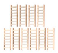 SAFIGLE Scale Finte in Legno per Decorazioni Interne, Set 20 Pezzi di Piccole Scale in Miniatura per Case delle Bambole, Accessori per Orti di Bonsai e Modellismo