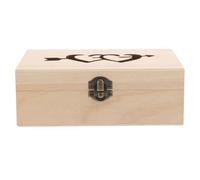 SAFIGLE Scatola Porta Aghi Cucito in Legno Piccola e Compatta con Coperchio Custodia Sicura per Spilli e Accessori Cucito Portaoggetti per Bottoni e Perline Regalo