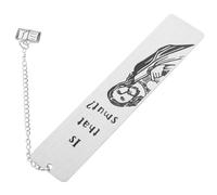 SAFIGLE Segnalibro Creativo in Acciaio Titanio Bianco per Libri e Quaderni | Design Semplice e Delicato, Superficie Liscia e Chiara, Resistente e Portatile, per Ufficio e Regalo