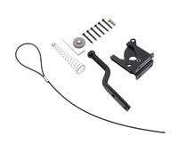 SAFIGLE Serratura Cancello Giardino in Spesso con Chiavistello Scorrevole Leva Gravità Auto-bloccante Adatta Porte in Legno Metallo e Vinile Kit Completo con Elementi di Fissaggio e