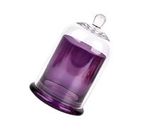 SAFIGLE Set 1 Pezzo Coperchio Decorativo in Vetro Trasparente per Aromaterapia Tazza per Aromi Copertura Decorazione per Ambienti e Matrimoni Diametro 10 CM Centrotavola Elegante