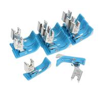 SAFIGLE Set 10 Piedini per Macchina da Cucire Industriale Stretto Destro Taglio Filo, Piedino Premistoffa Guida Bordi per Cucito Preciso Professionale Accessori per Macchine da Cucire Industriali