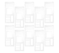 SAFIGLE Set 10 Stencil in Acrilico Riutilizzabili per Planner e Calendari, Modelli Flessibili per Diario, Checklist e Scrapbooking, Accessori per Pianificazione Organizzata e