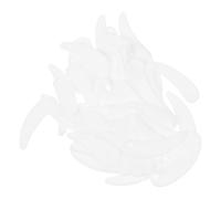SAFIGLE Set 100 Pezzi Cucchiaini Plastica per Crema Viso e Maschere Bianco Design Ergonomico per Applicazione Skincare e Make Up
