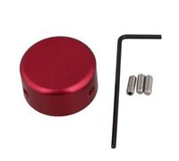 SAFIGLE Set 2 Pezzi Copripedale per Effetti Chitarra in Lega di Alluminio Rosso Vino Tappo a Gradino 3 Viti e Maniglia Protezione Base Pedale e Protezione Unghia per Colore Casuale