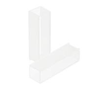 SAFIGLE Set 2 Pezzi Cuvetta in Vetro da Laboratorio 10 MM per Spettrofotometria e Lettura Accurata Microvetro di Alta Qualità per Analisi Spettrale e Esperimenti Scientifici