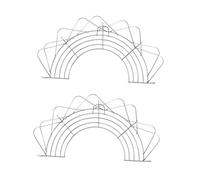 SAFIGLE Set 2 Pezzi Griglia per Olio Pieghevole in Acciaio Resistente 36 CM Scolapasta Semicerchio Multifunzione per Friggere e Cottura a Vapore Utensili da Cucina Ganci per Risparmio