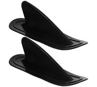 SAFIGLE Set 2 Pezzi Shark-Fin per Tavola da Surf e SUP in PVC Nero Rimovibile per Aumentare la Direzionalità per Atmosfera Estiva e Sport Acquatici