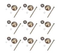 SAFIGLE Set 20 Pezzi Maniglie in Ceramica per Mobili Asta Filettata Accessori per Pomelli Armadi e Cassetti Rondelle e Viti per Porte Ferramenta per Ristrutturazione Casa