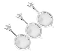 SAFIGLE Set 3 Pezzi Colini da Tè in Acciaio Inox con Manico Filtro a Maglia Fine per Tè Sfuso Caffè e Succo Colino Piccolo Riutilizzabile per Cucina e Viaggio