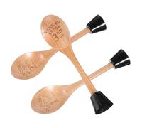 SAFIGLE Set 3 Premi Cucchiaio in Legno con Base Riconoscimento, Incisione Unica e Pratico per Competizioni di Cucina e Pasticceria, Accessori per Appassionati di Cucina
