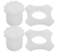 SAFIGLE Set 4 Anelli Antiscivolo Per Microfono Wireless in Silicone Luminescenti Manicotti Protettivi Per Asta Inferiore Microfono Per Uso in Palco Bar e Ktv