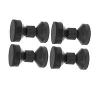 SAFIGLE Set 4 Pezzi Ferma Testiera Regolabile in Metallo e ABS Stabilizzatore Anti-Vibrazione per Letto e Mobili Ancoraggio per Testiera e Parete Accessori per Protezione da Rumore e