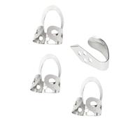 SAFIGLE Set 4 Plettri per Chitarra in Metallo Foro Regolabile Proteggi Dita per Pollice e Dito Indice Accessori per Banjo Ukulele e Chitarra per Pratica Musicale