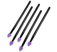 SAFIGLE Set 5 Pennelli per Ombretti in Silicone e Alluminio, Facili da Tenere e Applicare per Trucco Occhi Quotidiano, per Artisti del Trucco e Appassionati