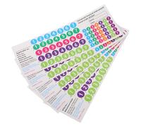 SAFIGLE Set Adesivi per Flauto di Pan 18/16 Pvc Note Musicali Colorate, Tabella Dita e Accordi, per Apprendimento e Pratica Musicale in Aula e Concerti