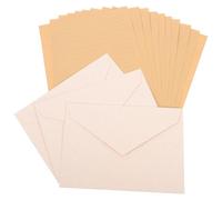 SAFIGLE Set Carta da Lettere e Buste Bianche in Carta Leggera e Pratica Design Semplice ed Elegante per Scrittura e Corrispondenza Vintage