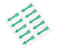 SAFIGLE Set da 10 Adesivi di Avvertimento a Freccia per Indicazione Direzione Conduttura Decalcomanie Resistenti Facili da Applicare e Leggere per Uso Industriale e Sicurezza