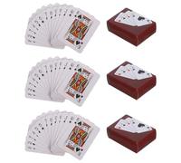 SAFIGLE Set da 3 Mini Carte da Gioco in Carta Portatili e Leggere per Ragazzo Ragazza e Adulti, Eleganti e Perfette per Giochi di Carte da Viaggio e Occasioni Festive