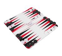 SAFIGLE Set da Backgammon da Viaggio Compatto in Gomma Abs Doppia Funzione Tappetino Mouse per Riunioni e Momenti di Svago