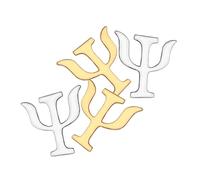 SAFIGLE Set di 4 Spille Psicologia Simbolo in Lega Distintivo Decorativo Oro/Argento Sicurezza Chiusura Regalo per Compleanno Donna e Ragazza