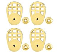 SAFIGLE Sollevatore per Orecchini a Rete 18k Placcato Oro Cuscinetto Antiscivolo Supporto per Orecchini Pesanti Grandi Comfort per Lobi Sensibili Ricambio