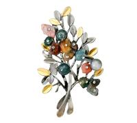 SAFIGLE Spilla Donna Retrò Pietre Colorate Naturali in Lega, Design Creativo e Originale, per Abbinare Maglioni e Uso Quotidiano