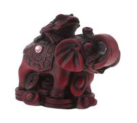 SAFIGLE Statuina Elefante in Resina con Fortuna Decorazione Elegante per Casa e Ufficio Miniatura Realizzata a Mano con Simbolo Ricchezza Scultura da Tavolo Accessorio Decorativo