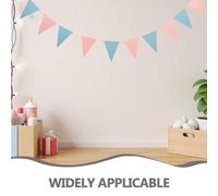 SAFIGLE Striscione Bandierine Triangolari Glitterate 3 Pezzi Decorazioni Boho per Feste di Compleanno e Rivelazioni di Sesso Bandierine di Carta Leggere da Appendere per Eventi e Party