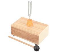 SAFIGLE Strumento per Esperimenti Fisici con Martello in Legno e Base Piatta Stabile Strumento Curativo per Yoga e Meditazione Strumento Musicale per Risonanza e Terapia del Suono