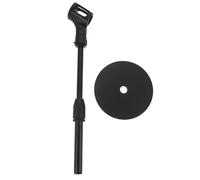 SAFIGLE Supporto per Microfono da Tavolo Regolabile con Base Rotonda in Metallo Braccio Compatto e Portatile per Podcast Canto e Trasmissioni in Diretta