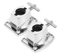SAFIGLE Supporto per Piatti per Batteria 2Pezzi Morsetto Rinforzato e Clip per Braccio del Piatto, Base Stabile per Uso in Studio e Performance Live
