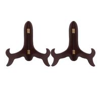 SAFIGLE Supporto per Ricette in Legno da 2 Pezzi, Cavalletto Porta Libri di Cucina e Portafoto Stabile Base Antiscivolo, Espositore Compatto per Riviste e Decorazioni Domestiche